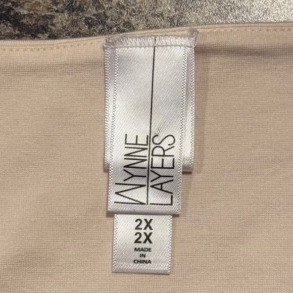 Marla Wynne Top Oversize Minimalist Scandi Nordic Cottage Quiet Luxury Brown 2X - Picture 3 of 8